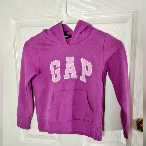 Gap lavender purple Logo pullover sweatshirt hoodie girl size  small - Picture 2 of 15